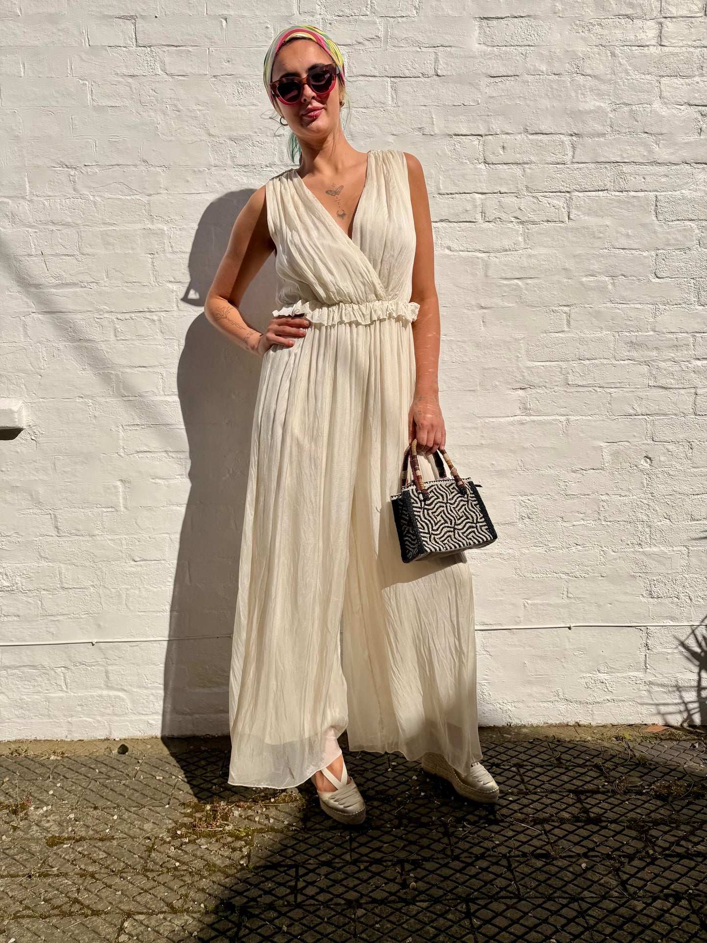 Dixie Jumpsuits Tess Jumpsuit Milky White