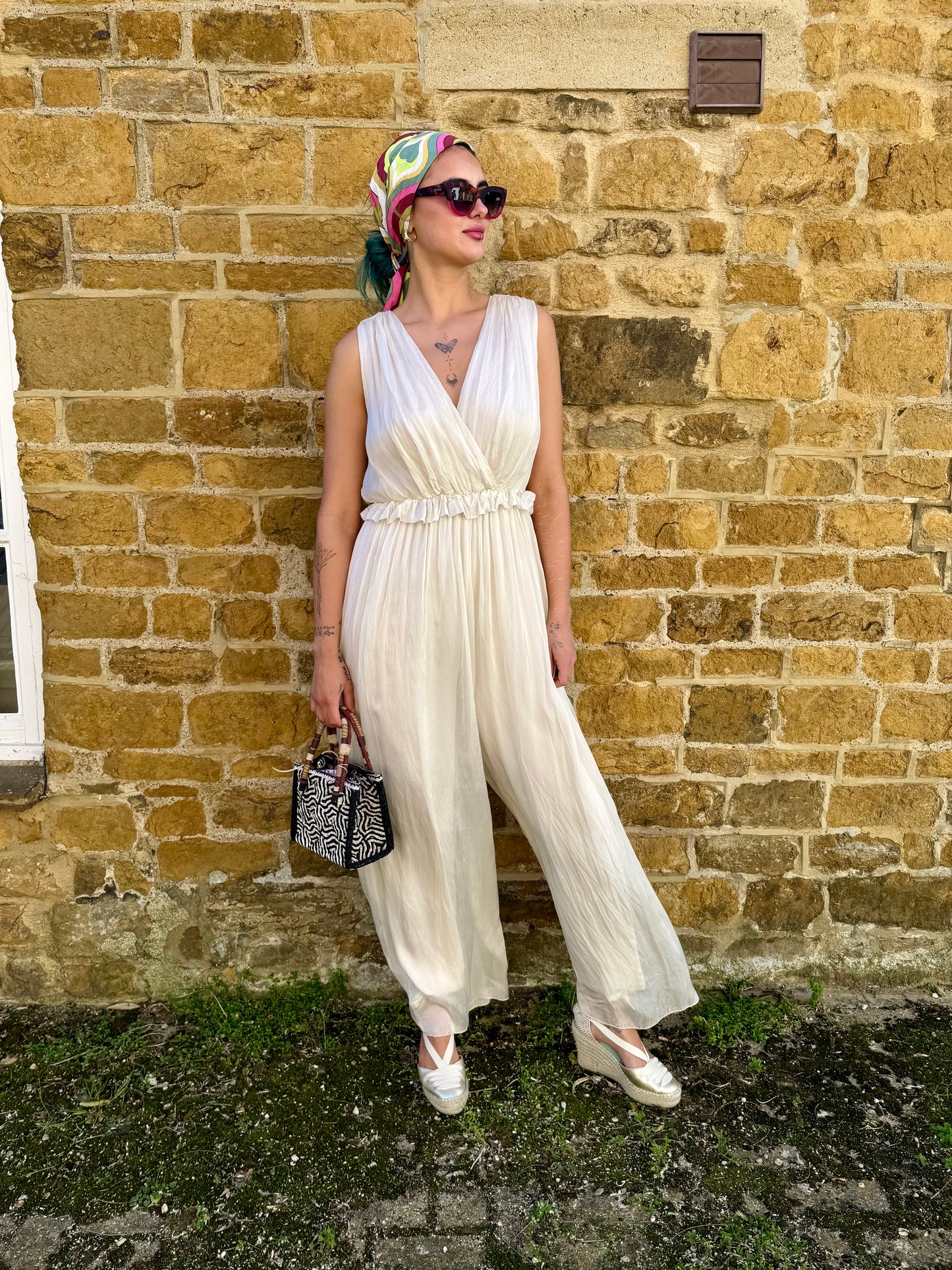 Dixie Jumpsuits Tess Jumpsuit Milky White