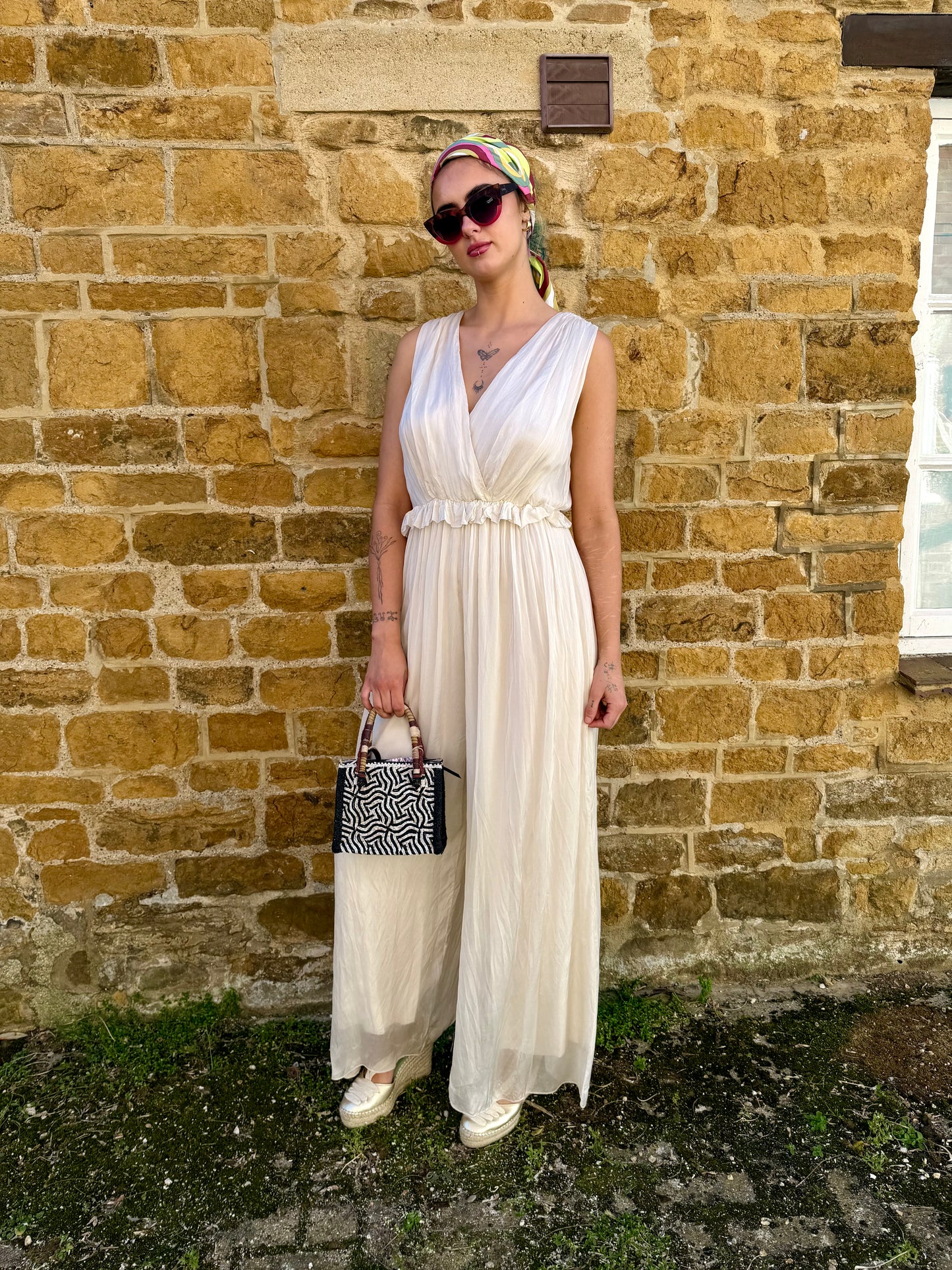 Dixie Jumpsuits Tess Jumpsuit Milky White