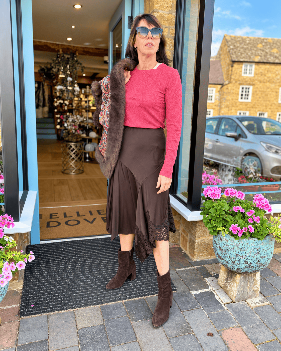 Dixie Skirts After Dark Skirt in Chocolate