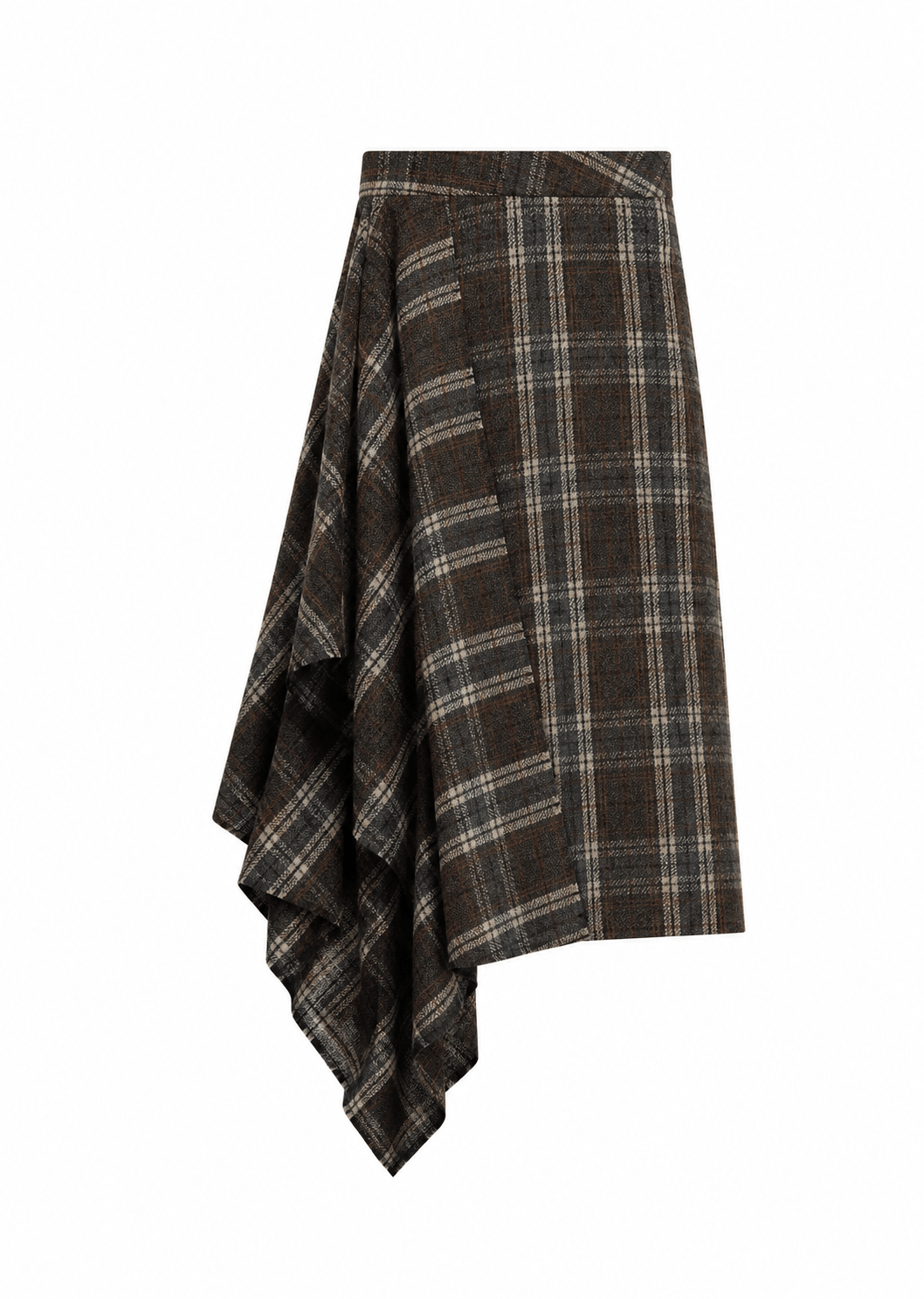 Dixie Skirts Maverick Skirt in Brown Check