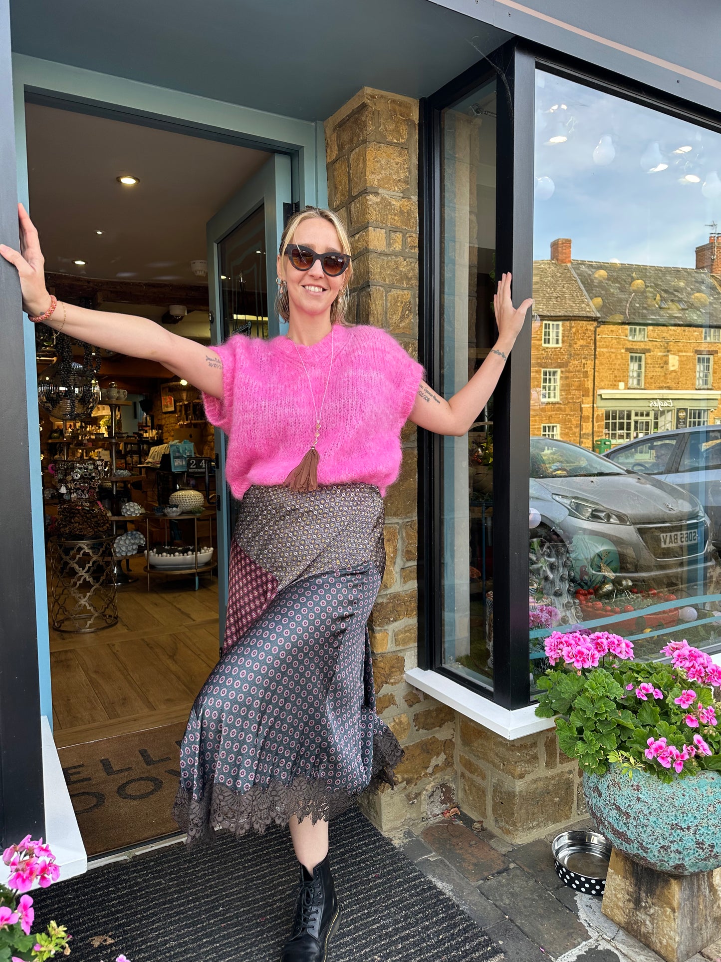 Dixie Skirts Punkette Skirt in Berry Mix