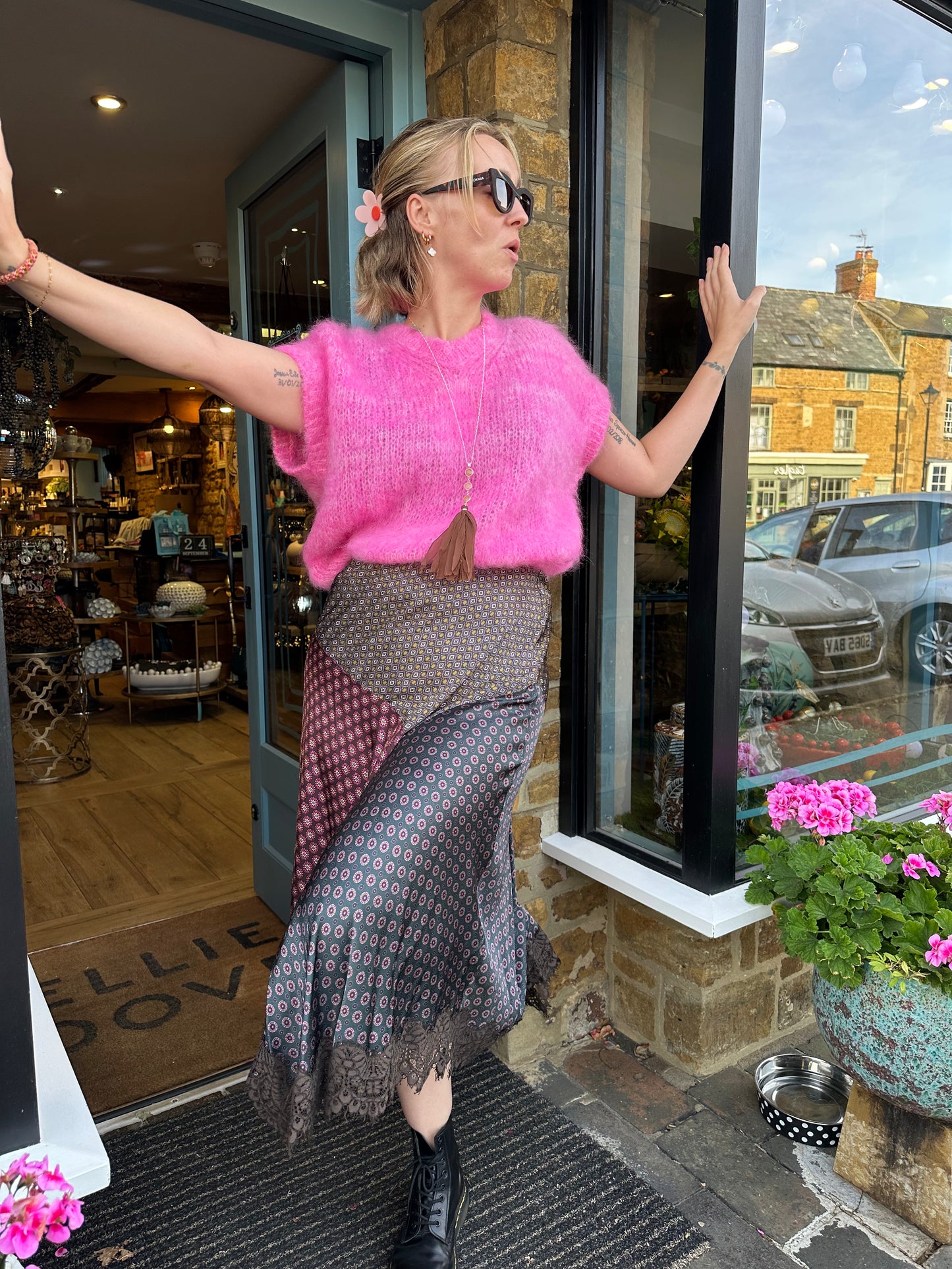 Dixie Skirts Punkette Skirt in Berry Mix
