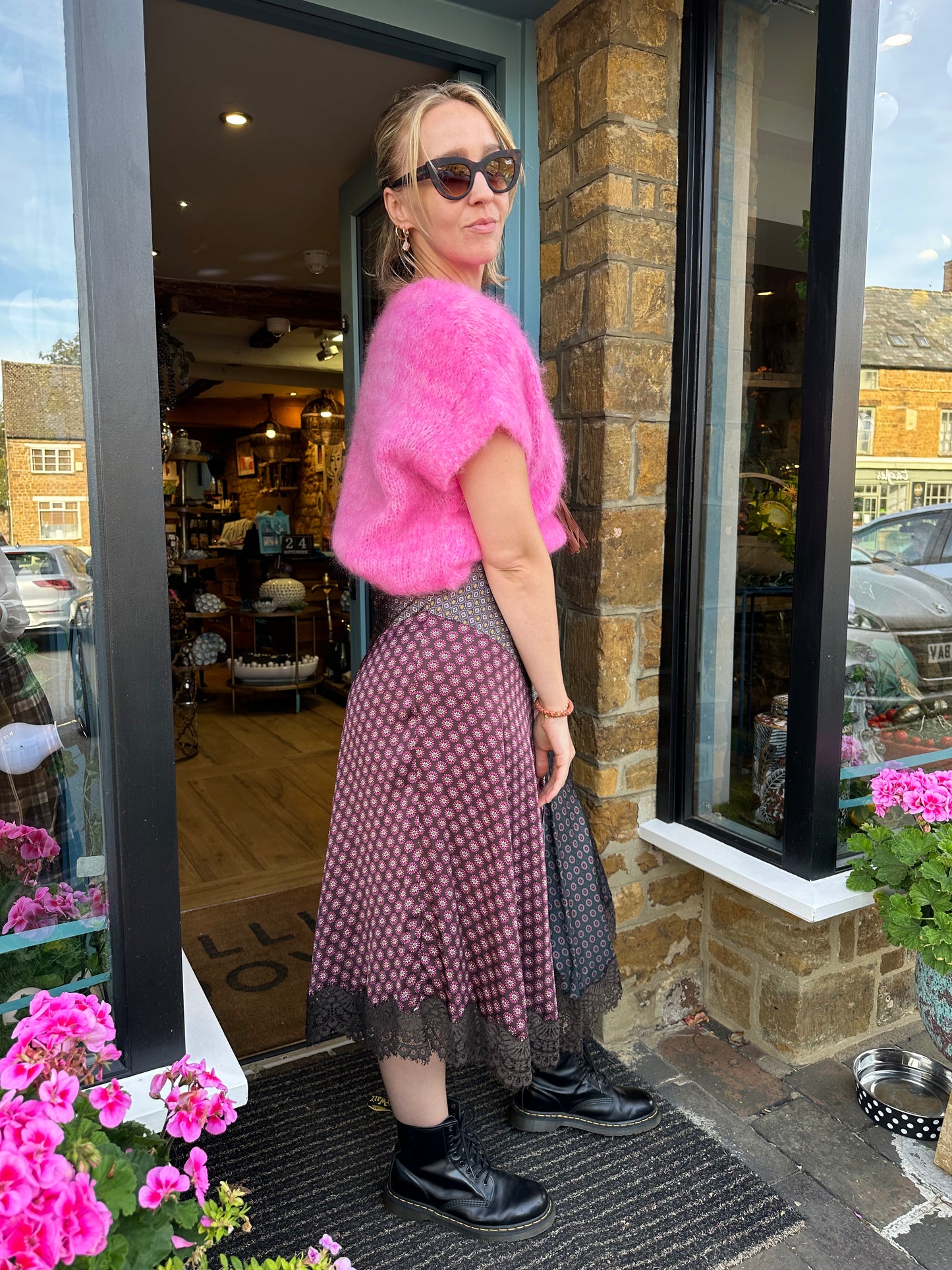 Dixie Skirts Punkette Skirt in Berry Mix