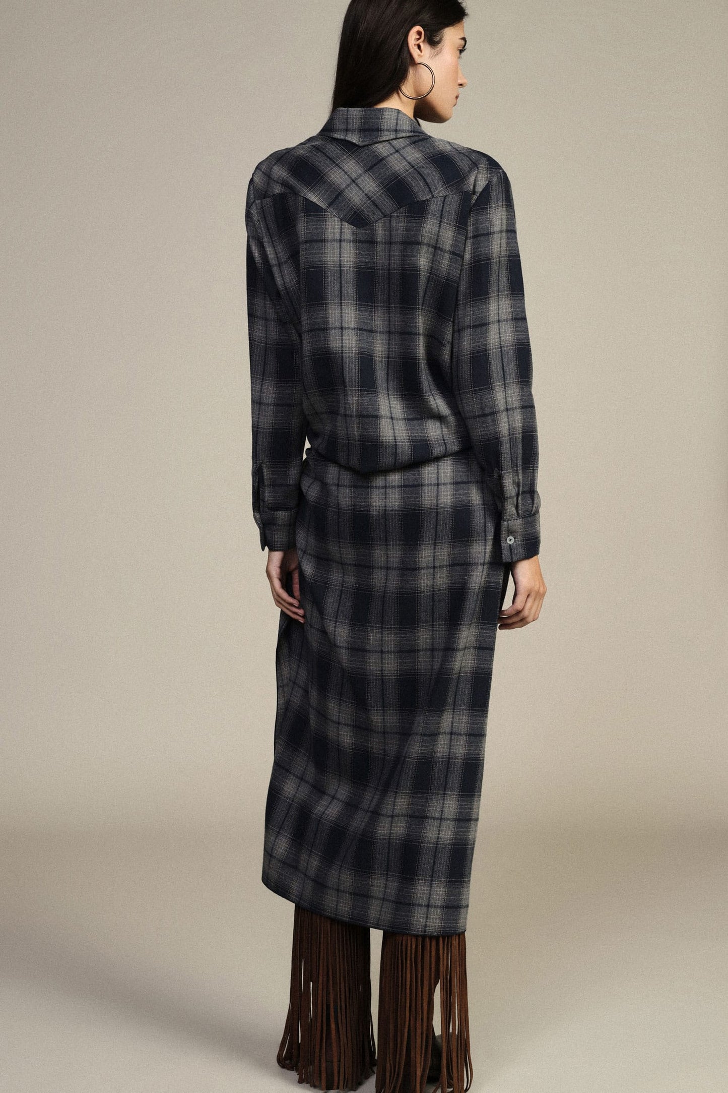 Dixie Skirts Rebel Check Knot-Waist Wrap Skirt