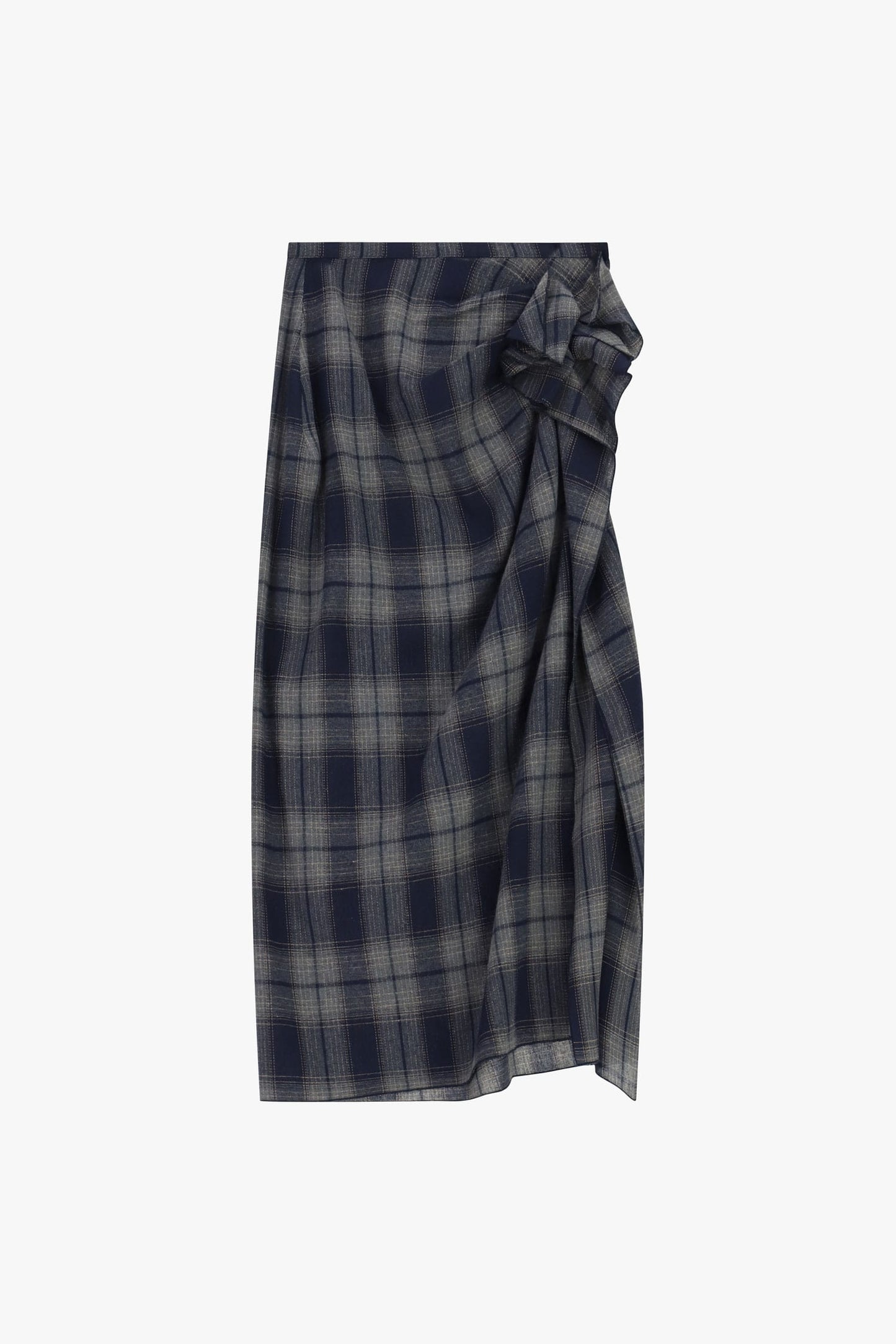 Dixie Skirts Rebel Check Knot-Waist Wrap Skirt