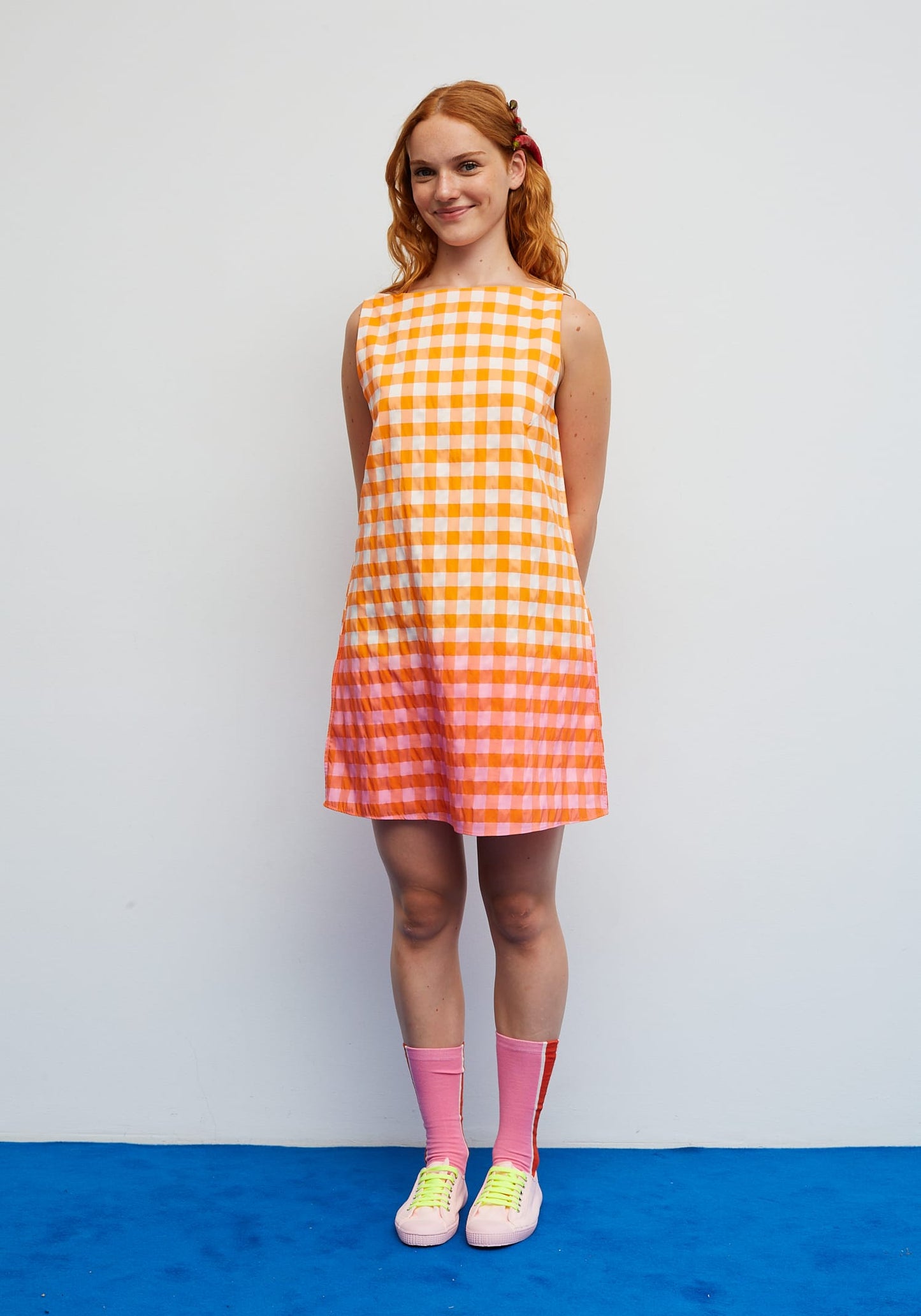 Dr Bloom Dresses Encanto Orange Gingham Dress
