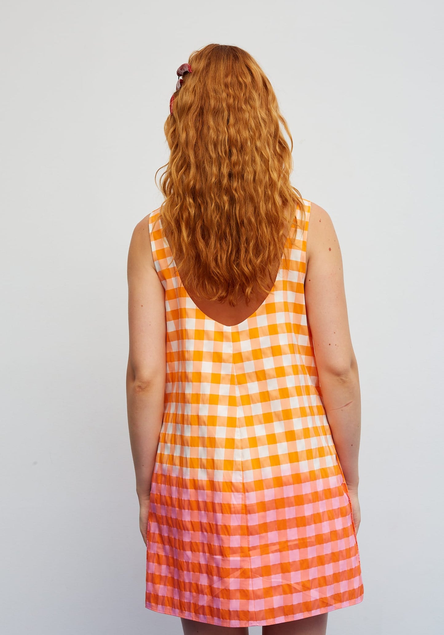 Dr Bloom Dresses Encanto Orange Gingham Dress