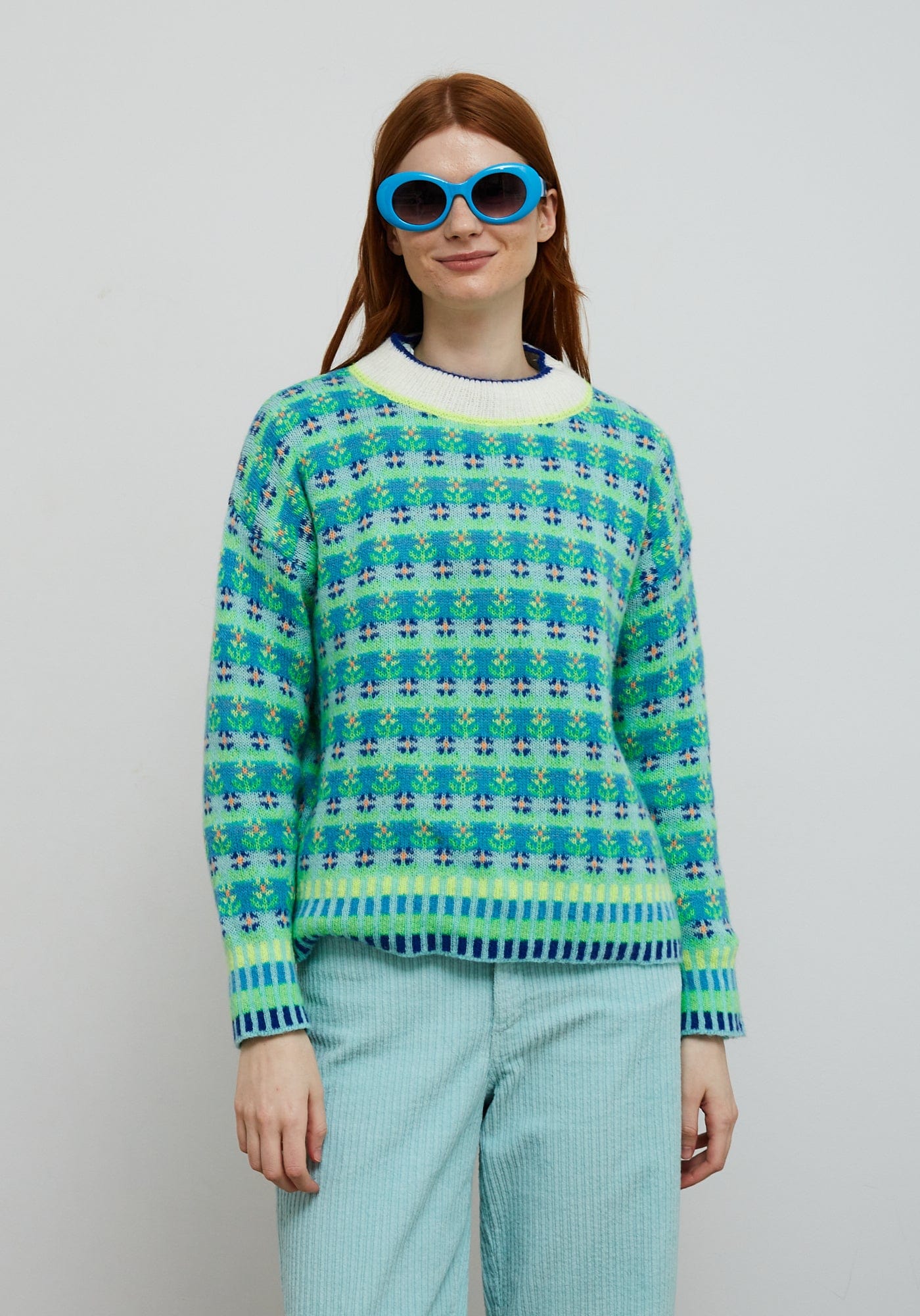 Dr Bloom Knitwear Blossom Knit in Azul