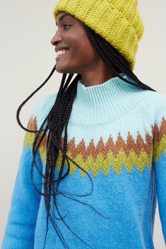 Dr Bloom Knitwear Bomboleo Jumper in Azul