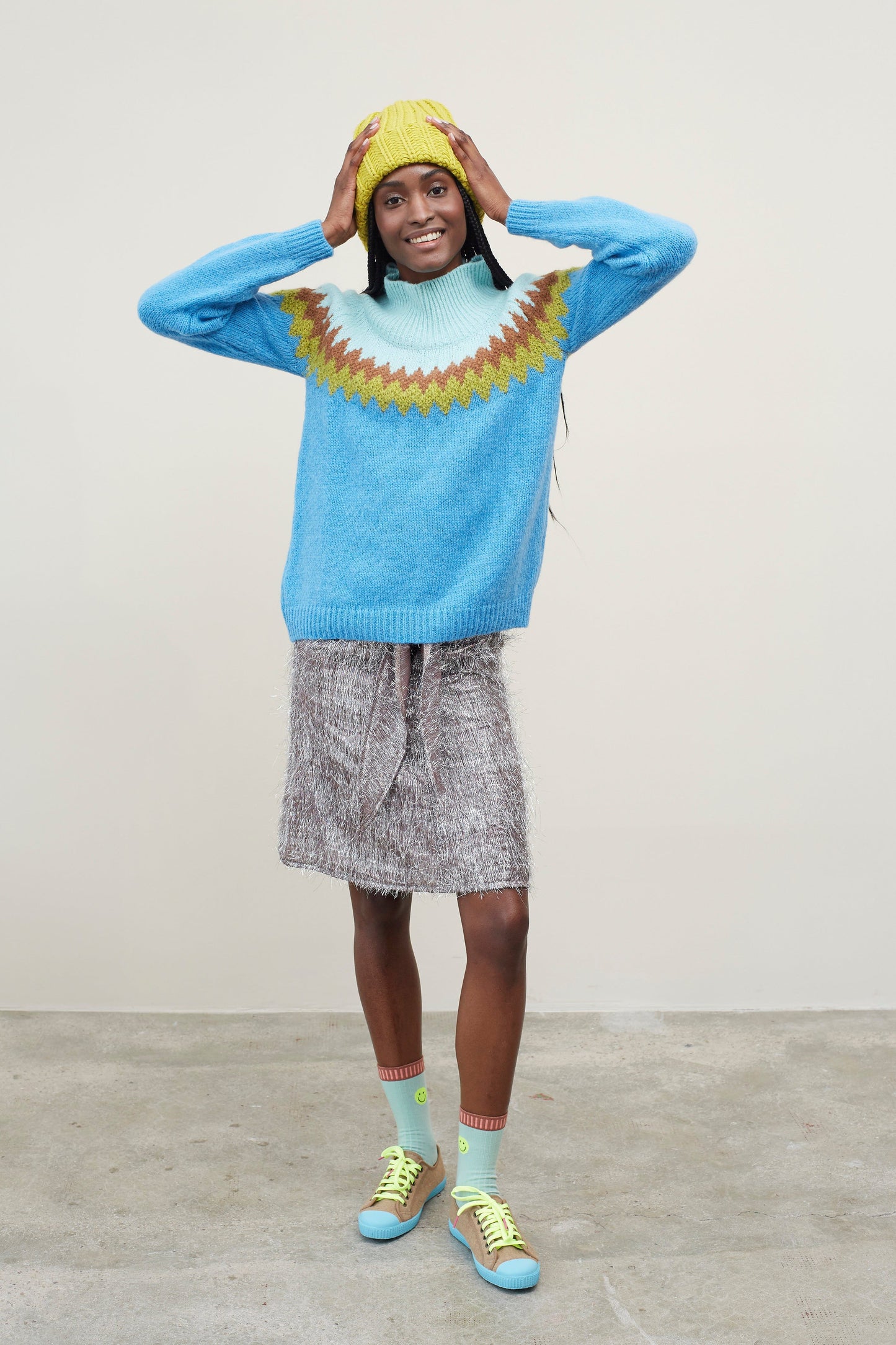 Dr Bloom Knitwear Bomboleo Jumper in Azul