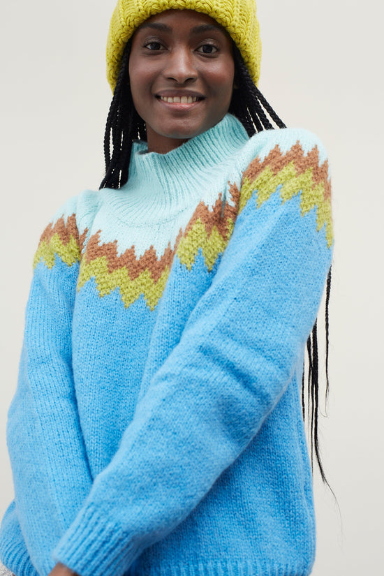 Dr Bloom Knitwear Bomboleo Jumper in Azul