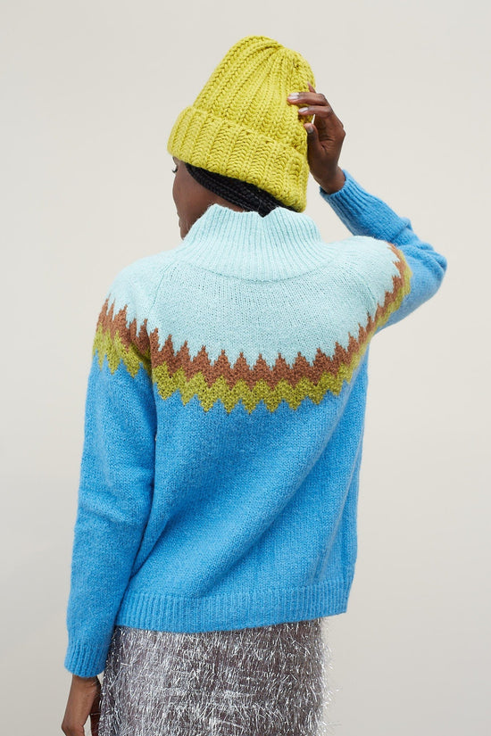 Dr Bloom Knitwear Bomboleo Jumper in Azul