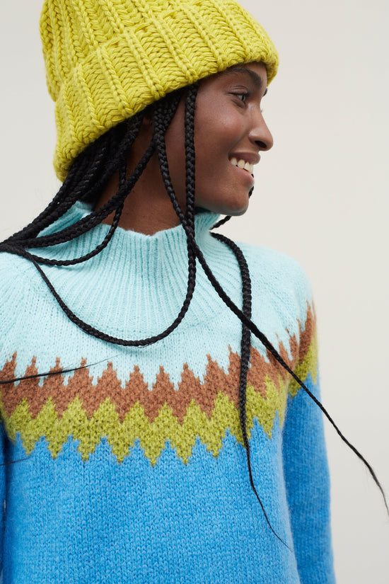 Dr Bloom Knitwear Bomboleo Jumper in Azul