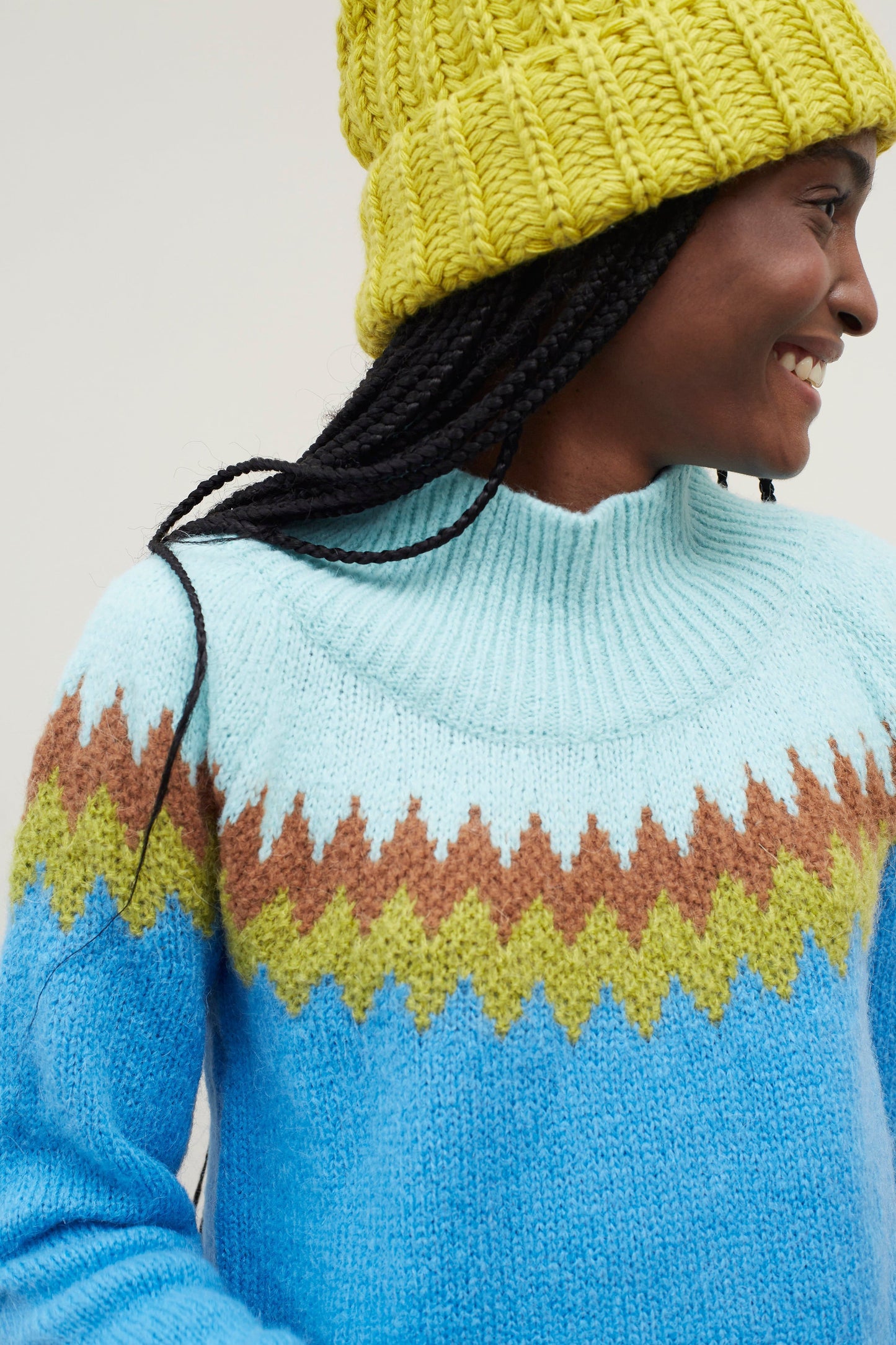 Dr Bloom Knitwear Bomboleo Jumper in Azul