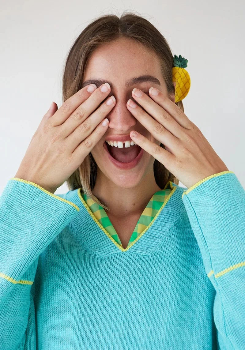 Dr Bloom Knitwear Chipiron Aqua Jumper