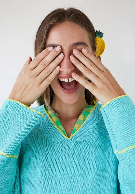 Dr Bloom Knitwear Chipiron Aqua Jumper