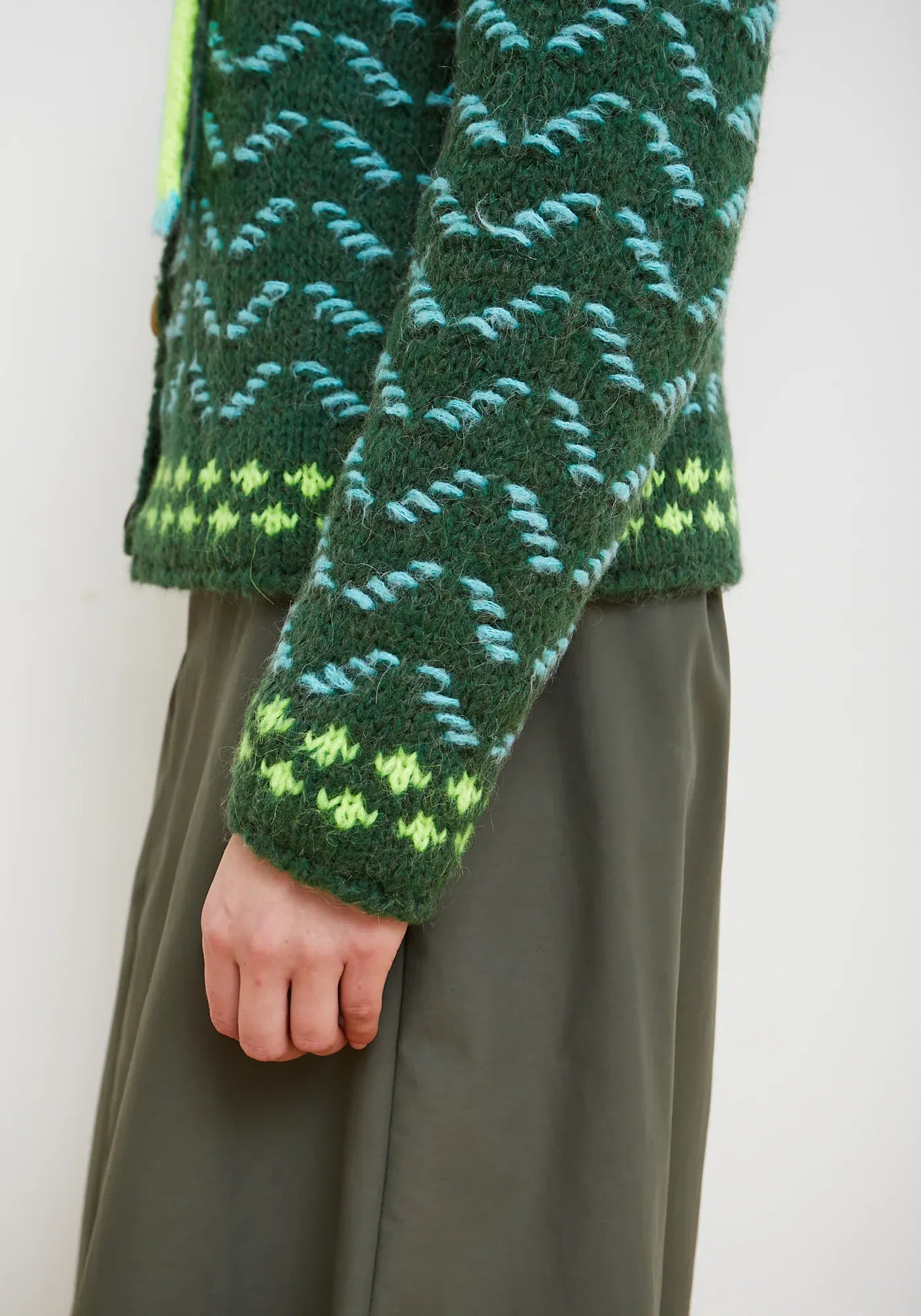 Dr Bloom Knitwear Green Darling Green Knit