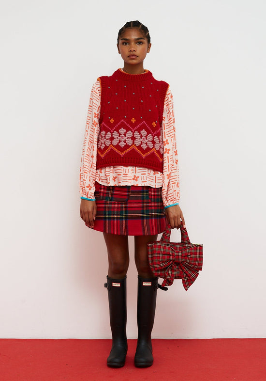 Dr Bloom Knitwear Jumpy Knit in Rojo