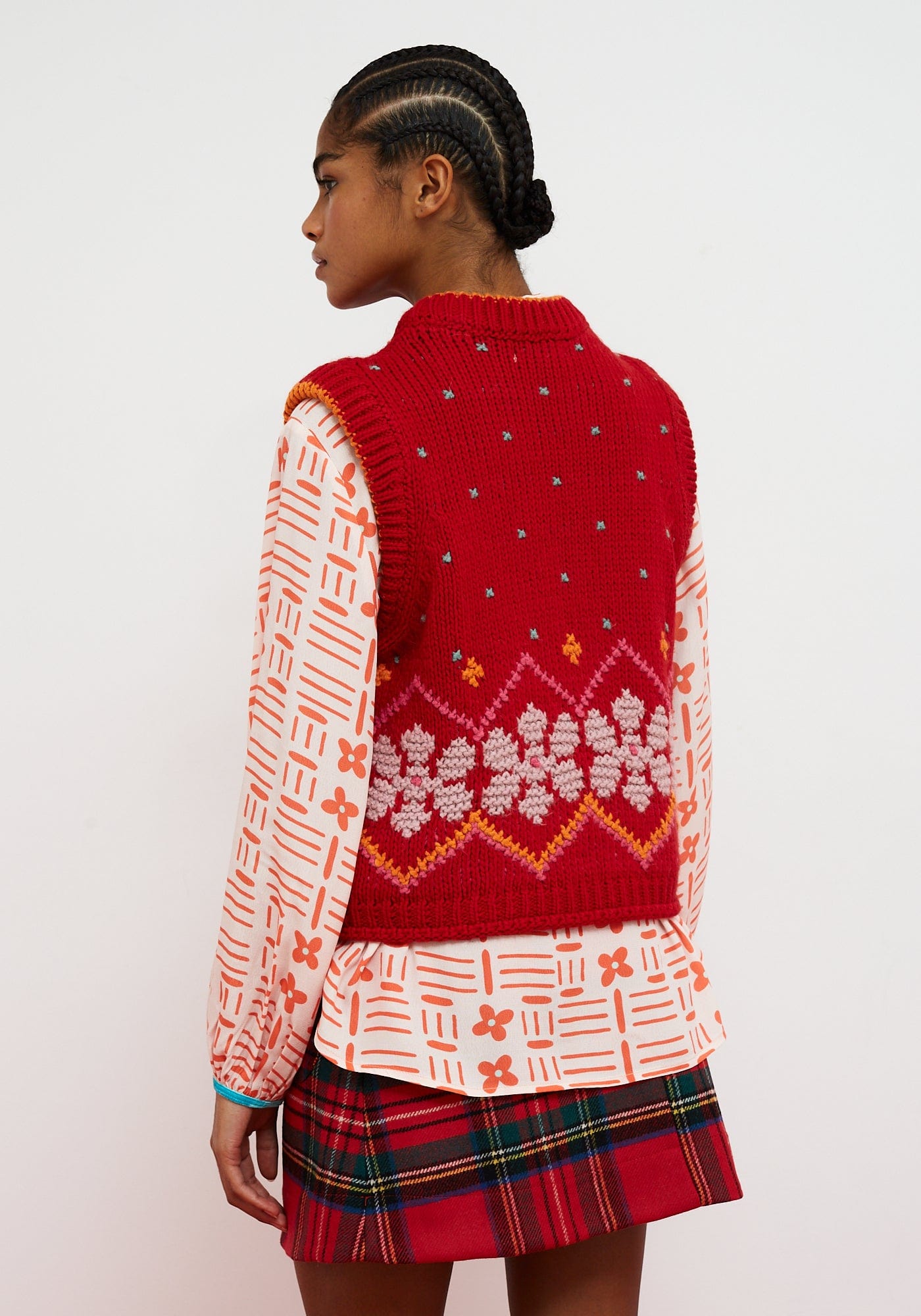 Dr Bloom Knitwear Jumpy Knit in Rojo