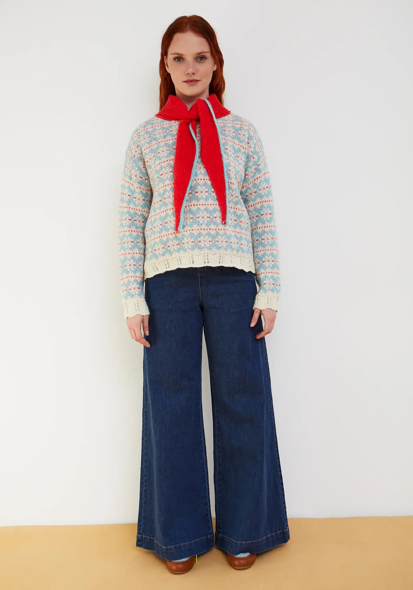 Dr Bloom Knitwear Red Cowboy Knit