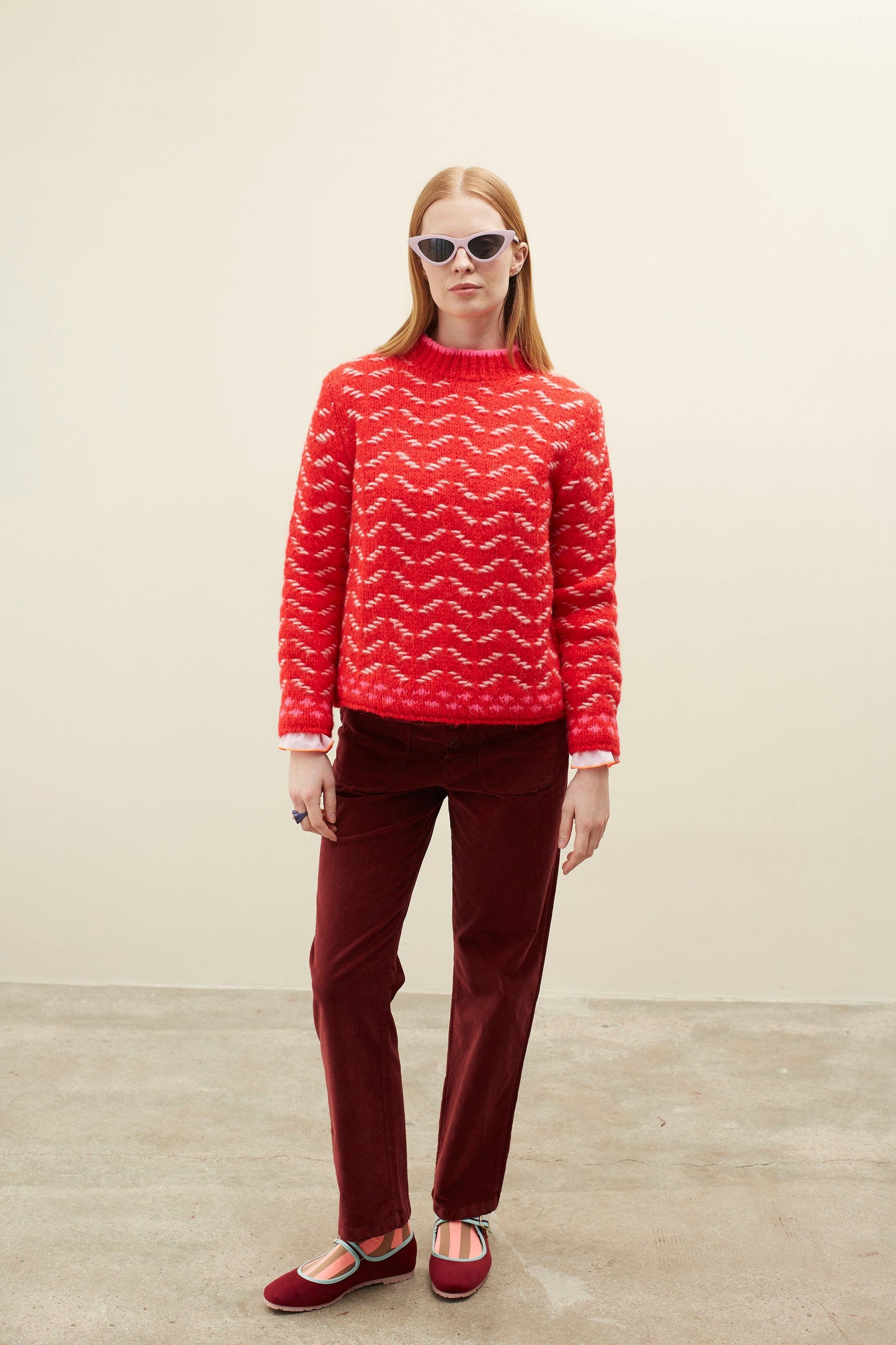 Dr Bloom Knitwear Saltarin Jersey in Rojo