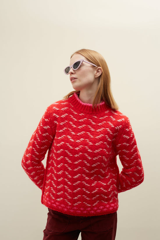 Dr Bloom Knitwear Saltarin Jersey in Rojo