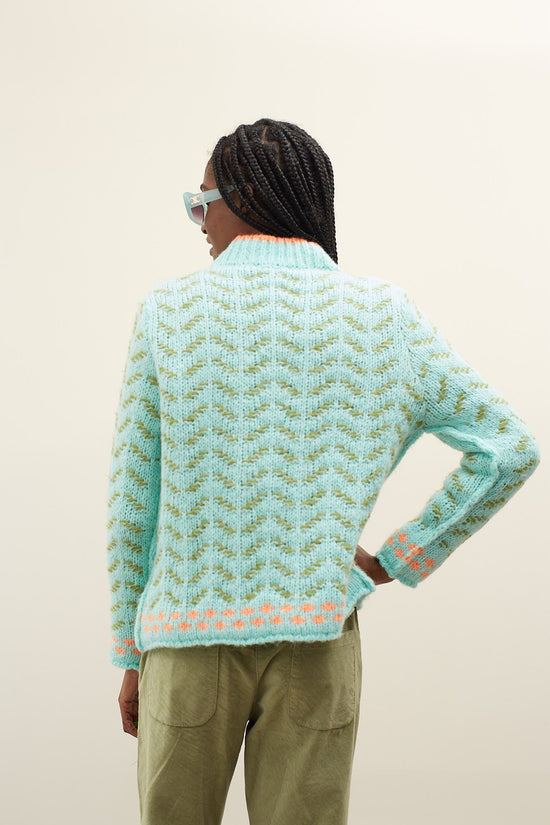 Dr Bloom Knitwear Saltarin Jumper in Aqua