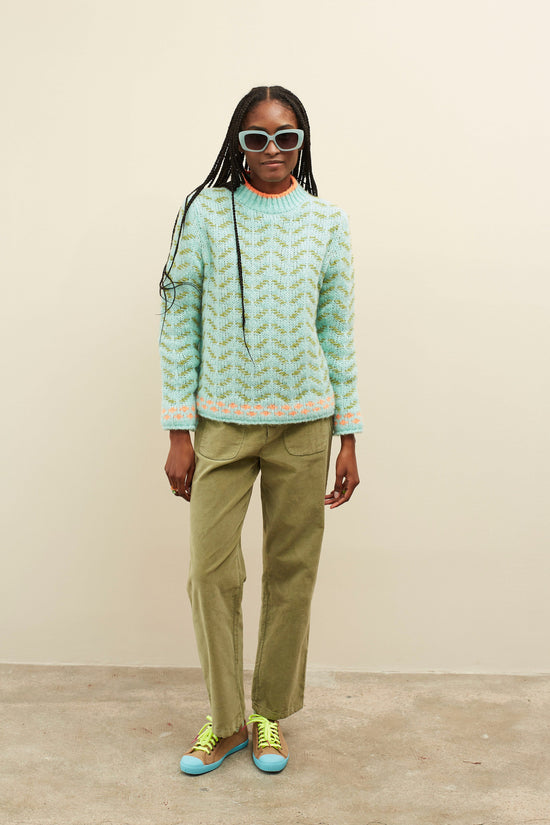 Dr Bloom Knitwear Saltarin Jumper in Aqua