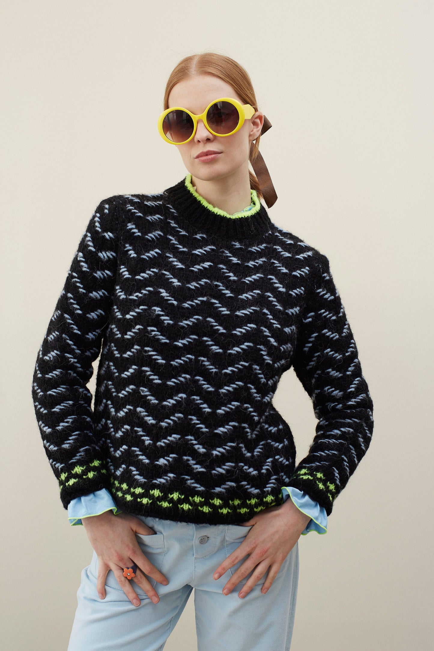 Dr Bloom Knitwear Saltarin Jumper in Black