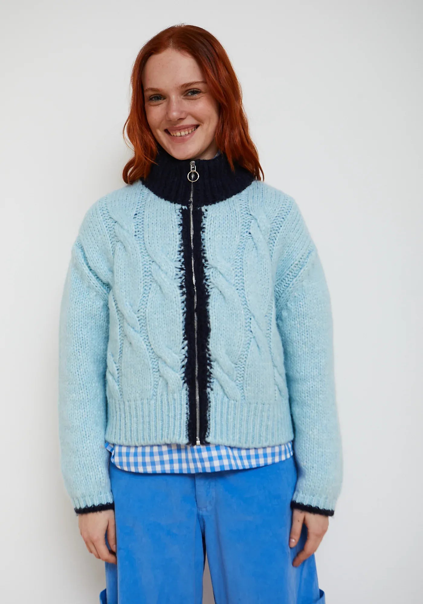 Dr Bloom Knitwear Sky Blue Jammy Cardi