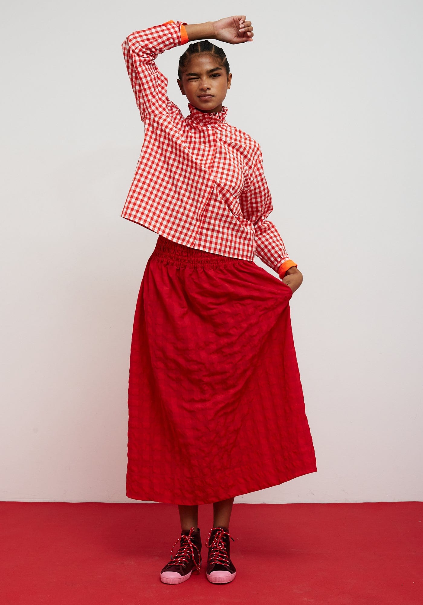 Dr Bloom Skirts Cute Skirt in Red