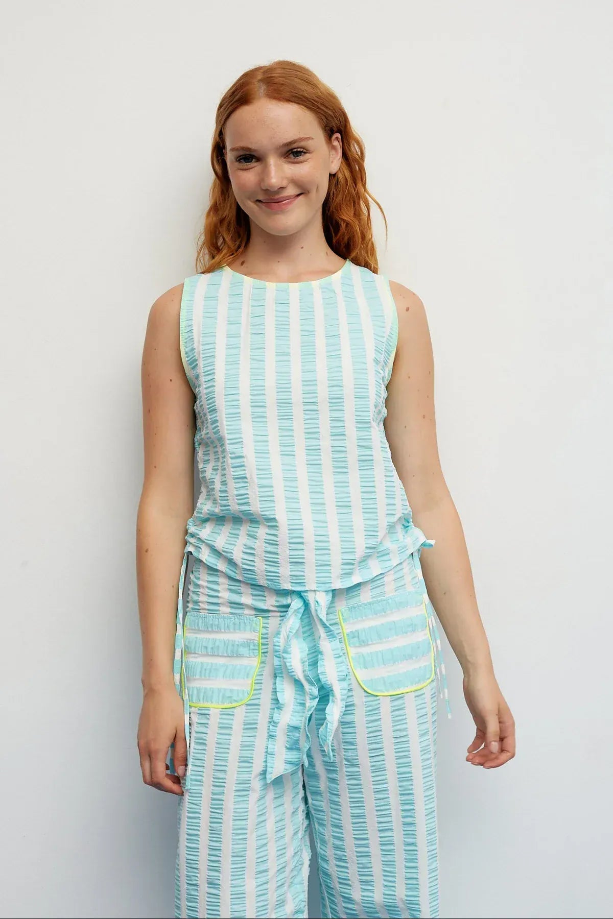 Dr Bloom Tops Aqua Travel Top