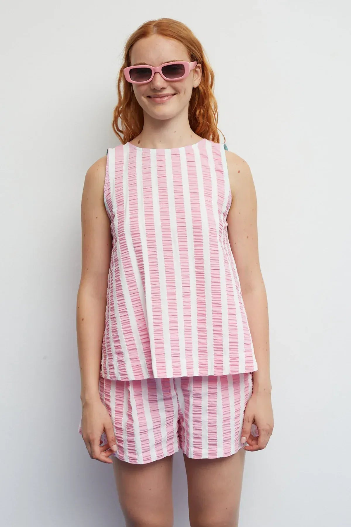 Dr Bloom Tops Fresco Pink Stripe Top