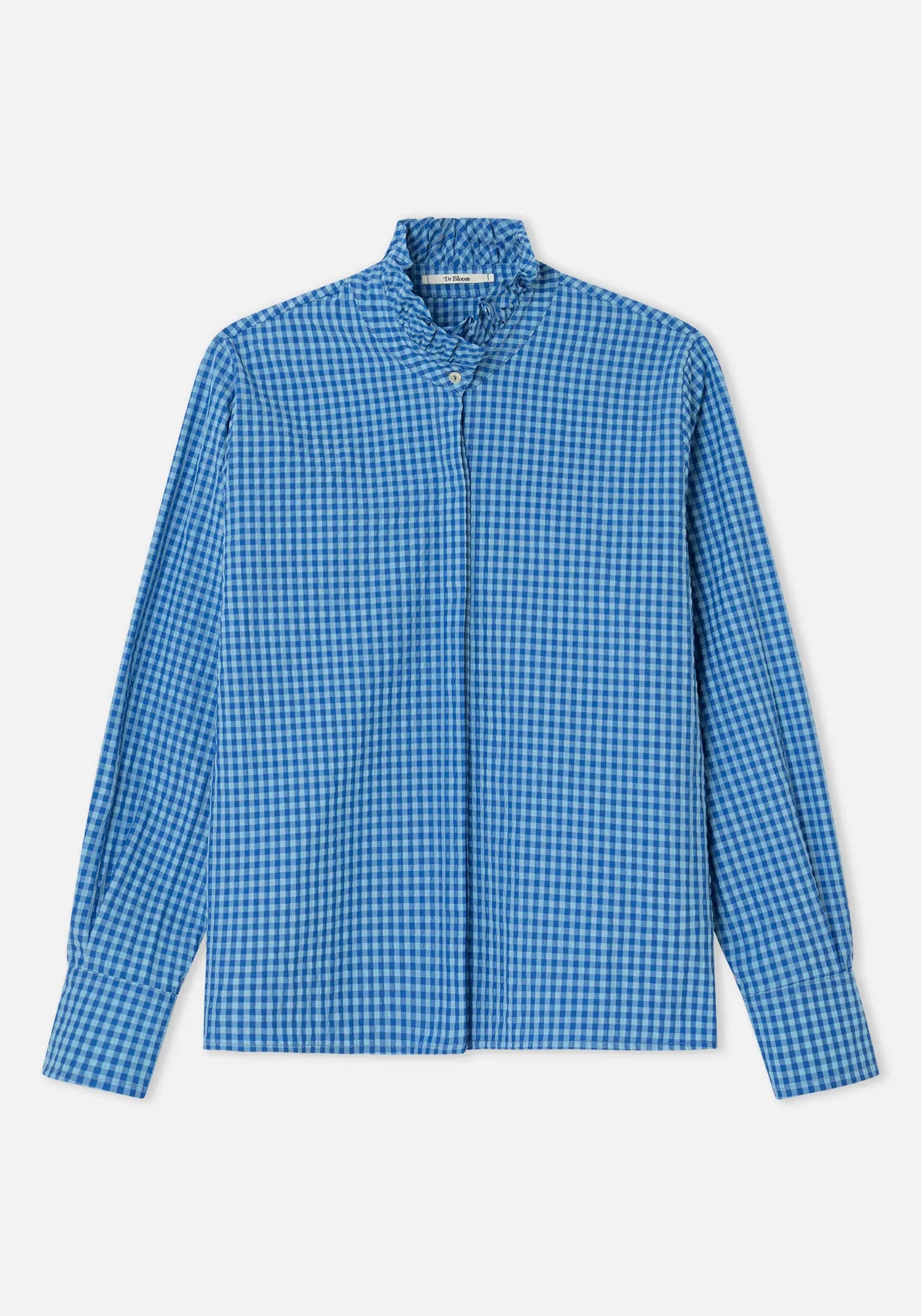 Dr Bloom Tops Vichy Technical Shirt in Blue