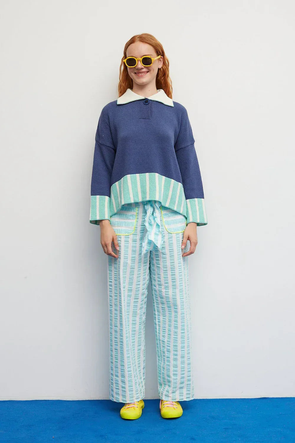 Dr Bloom Trousers Aqua Lazo Trousers