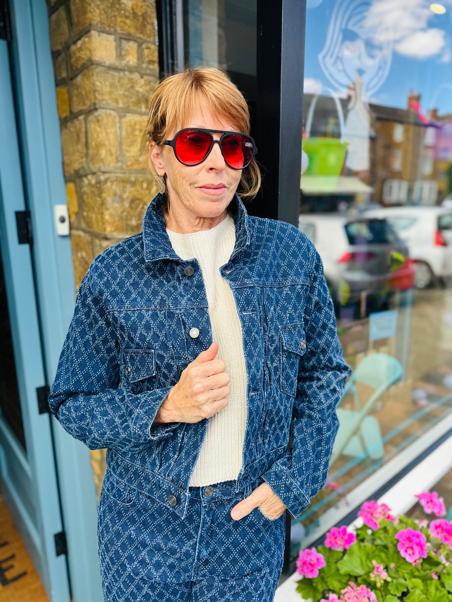 Elan Jackets Diamond Blues Denim Jacket