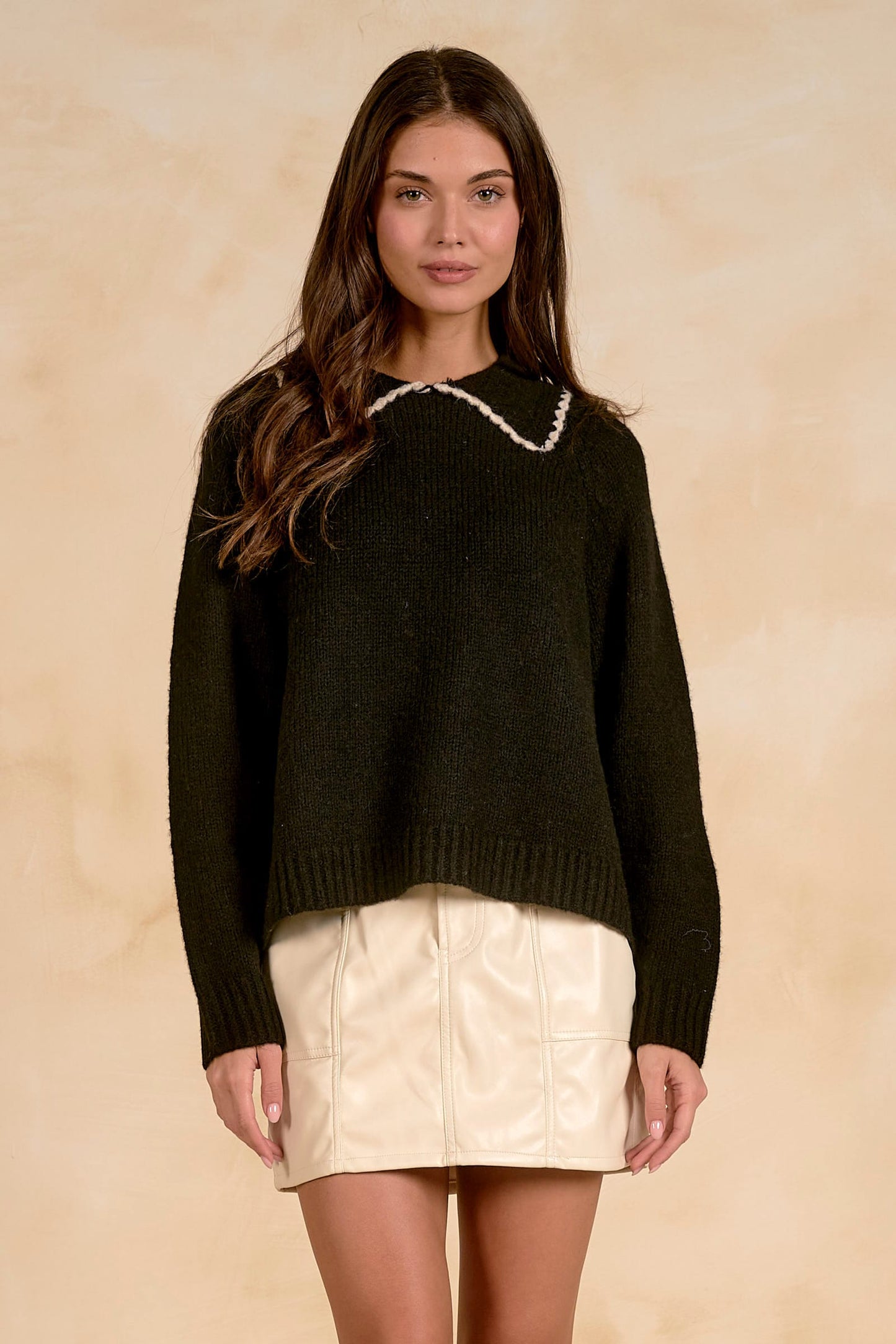 Elan Knitwear Murray Jumper in Black