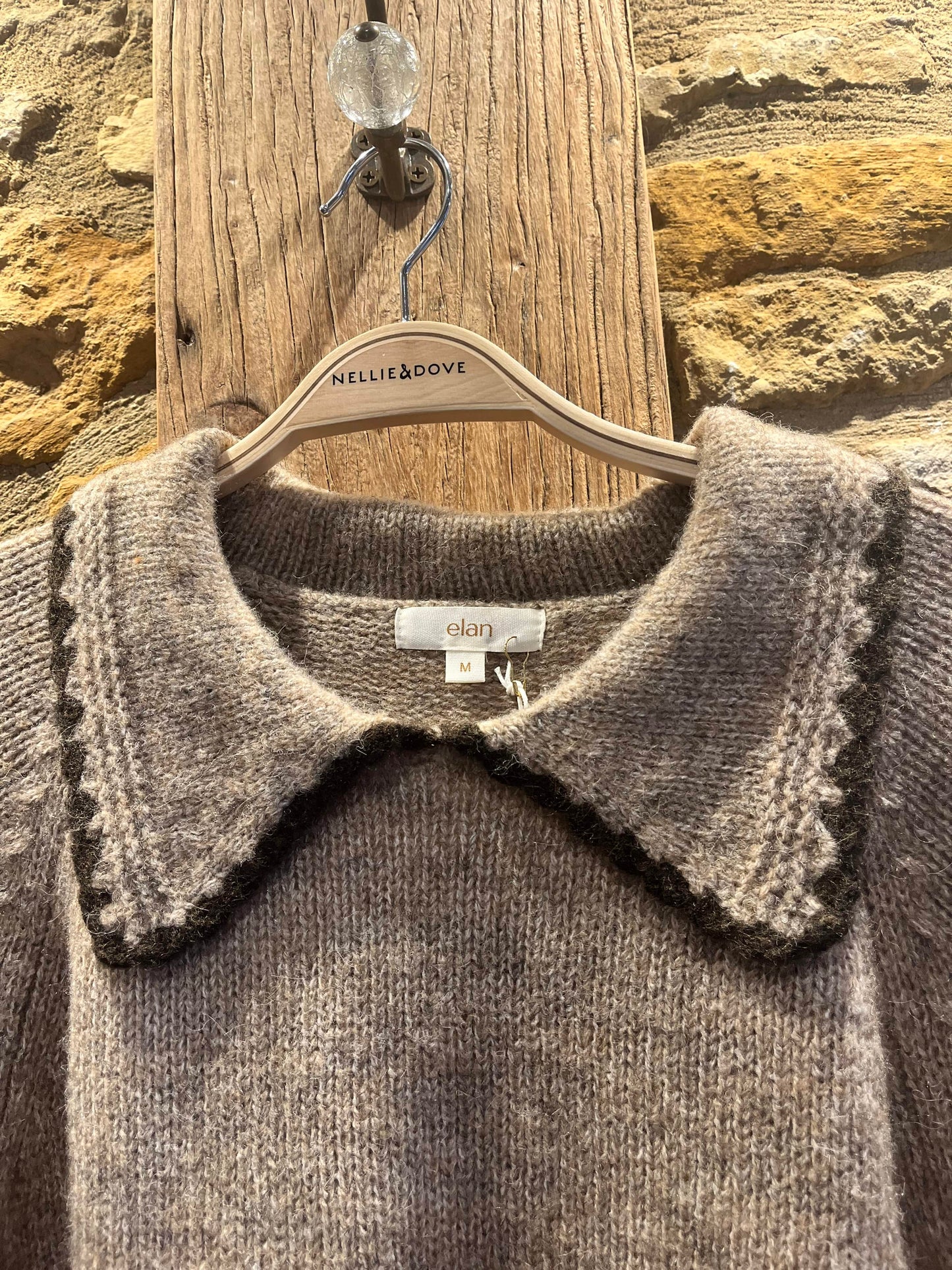 Elan Knitwear Murray Jumper in Nutmeg