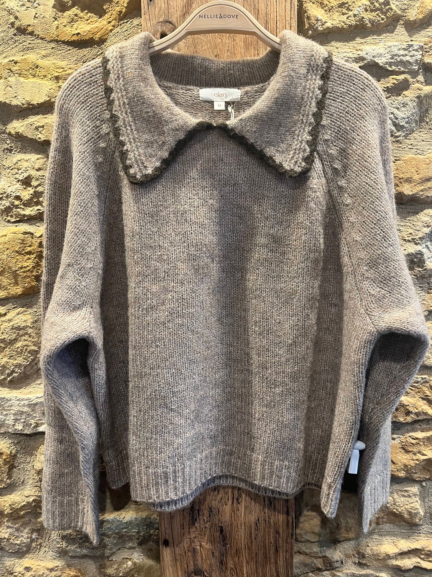 Elan Knitwear Murray Jumper in Nutmeg