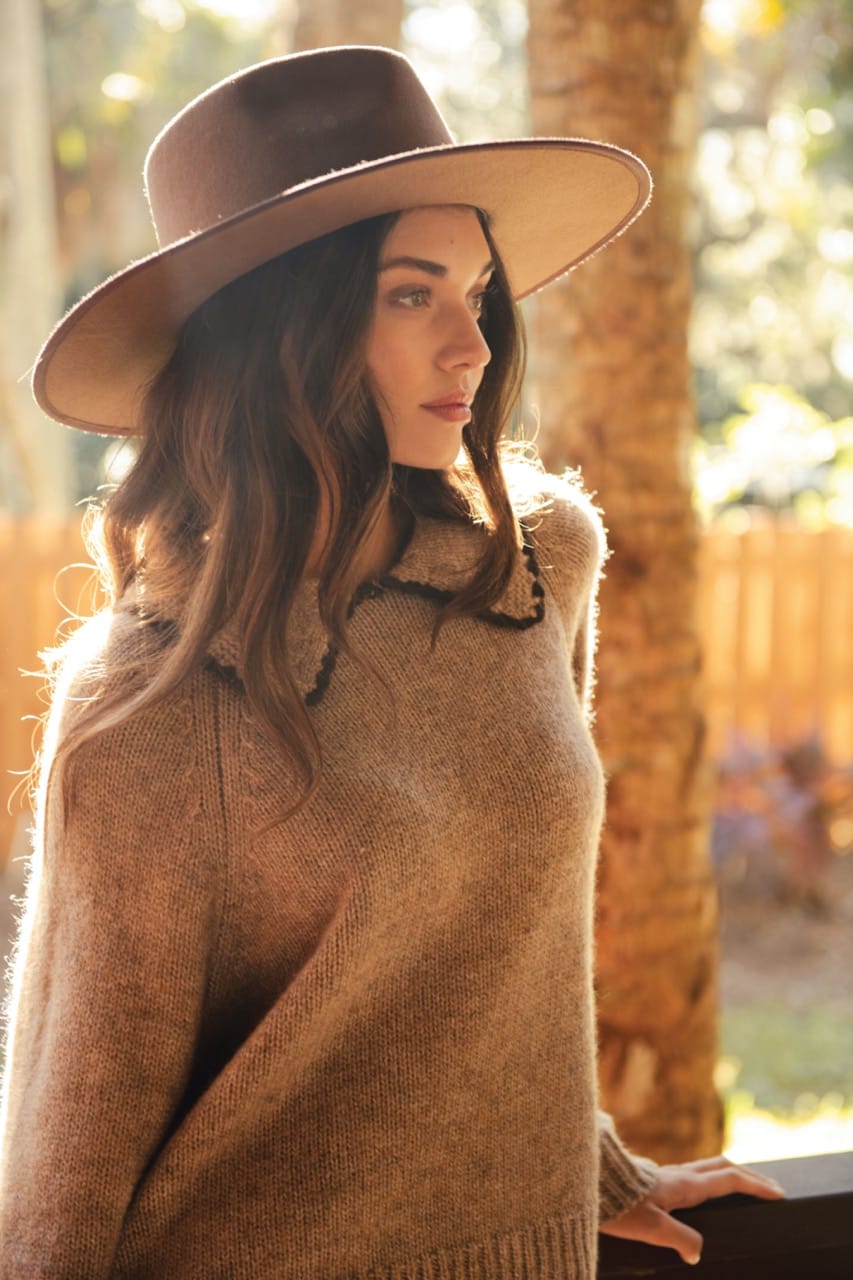 Elan Knitwear Murray Jumper in Nutmeg