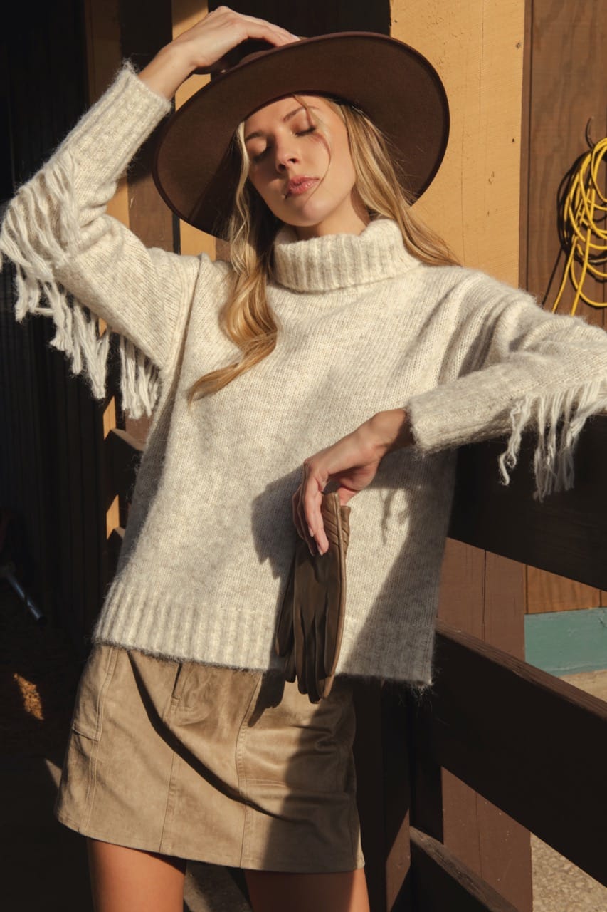 Elan Knitwear Winter Warmer in Oat