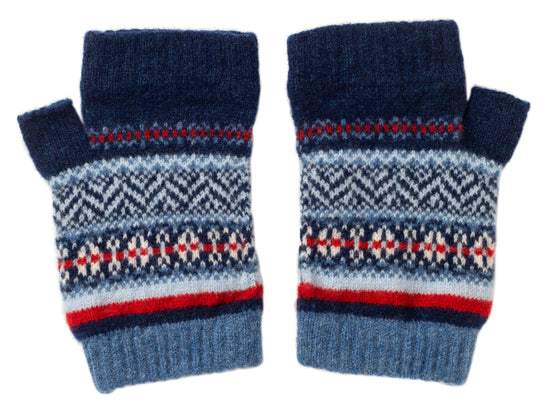 ERIBE Knitwear Hats & Gloves NAVY-REFLECTION Stobo Open Mitt