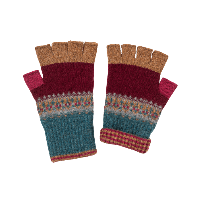 ERIBE Knitwear Hats & Gloves Velvet Alloa Fingerless Gloves