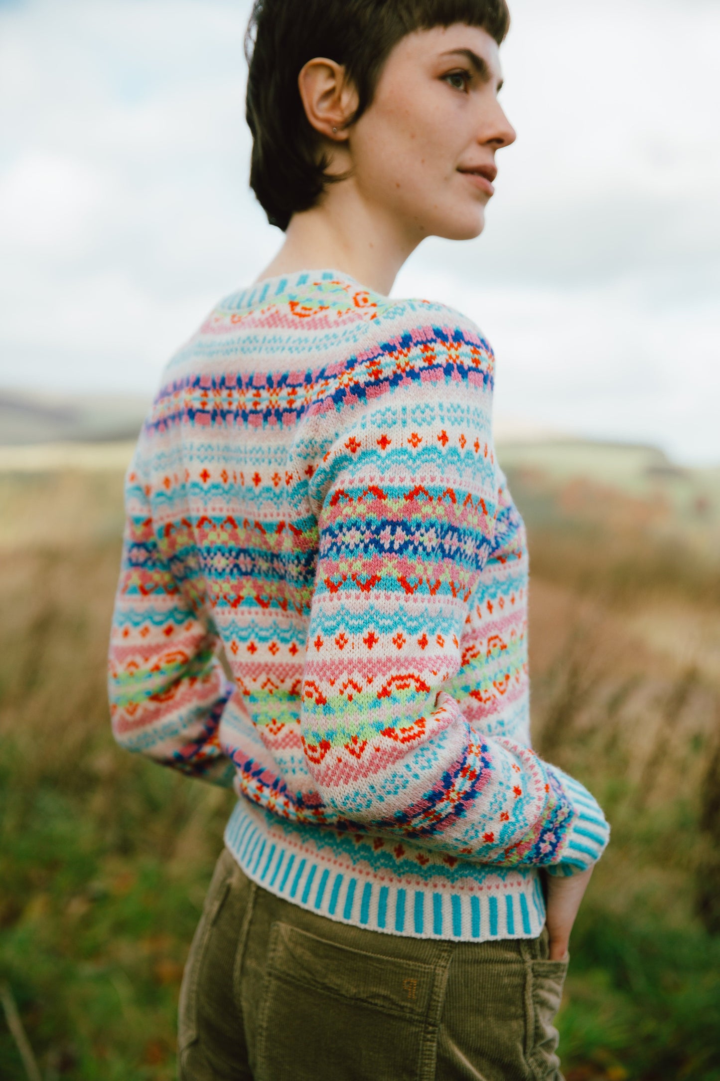 ERIBE Knitwear Knitwear Kinross Cardigan in Mural