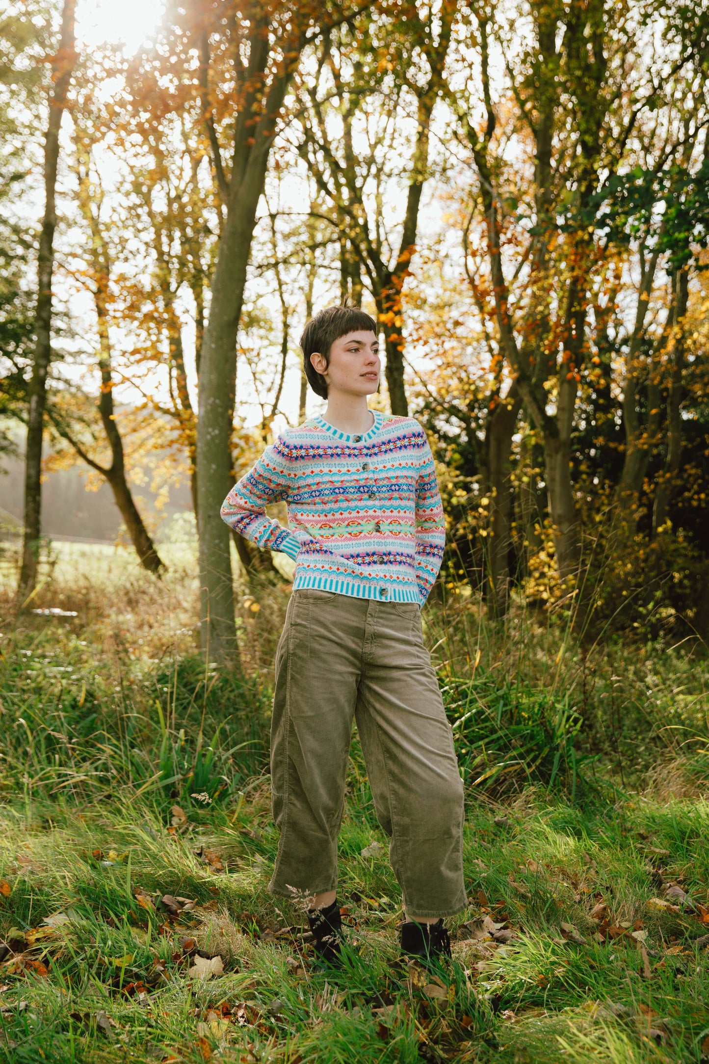 ERIBE Knitwear Knitwear Kinross Cardigan in Mural