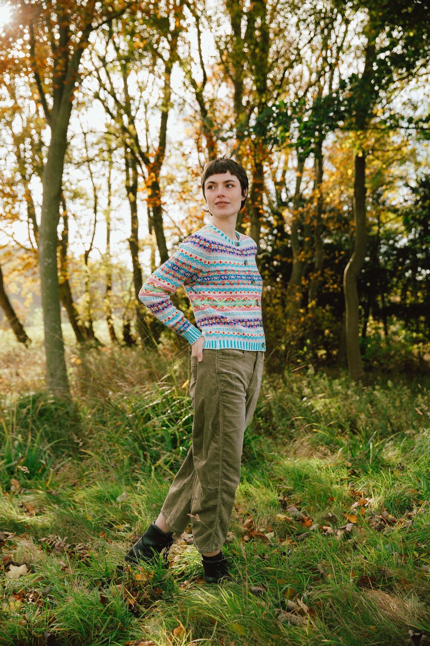 ERIBE Knitwear Knitwear Kinross Cardigan in Mural