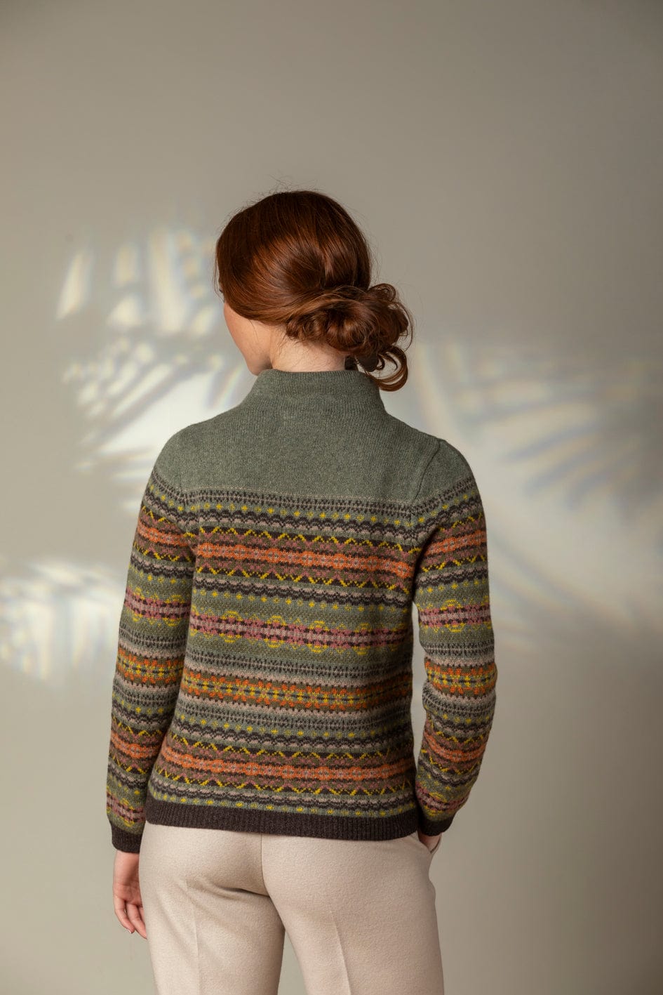 ERIBE Knitwear Knitwear Kinross High Neck Jumper in Agate