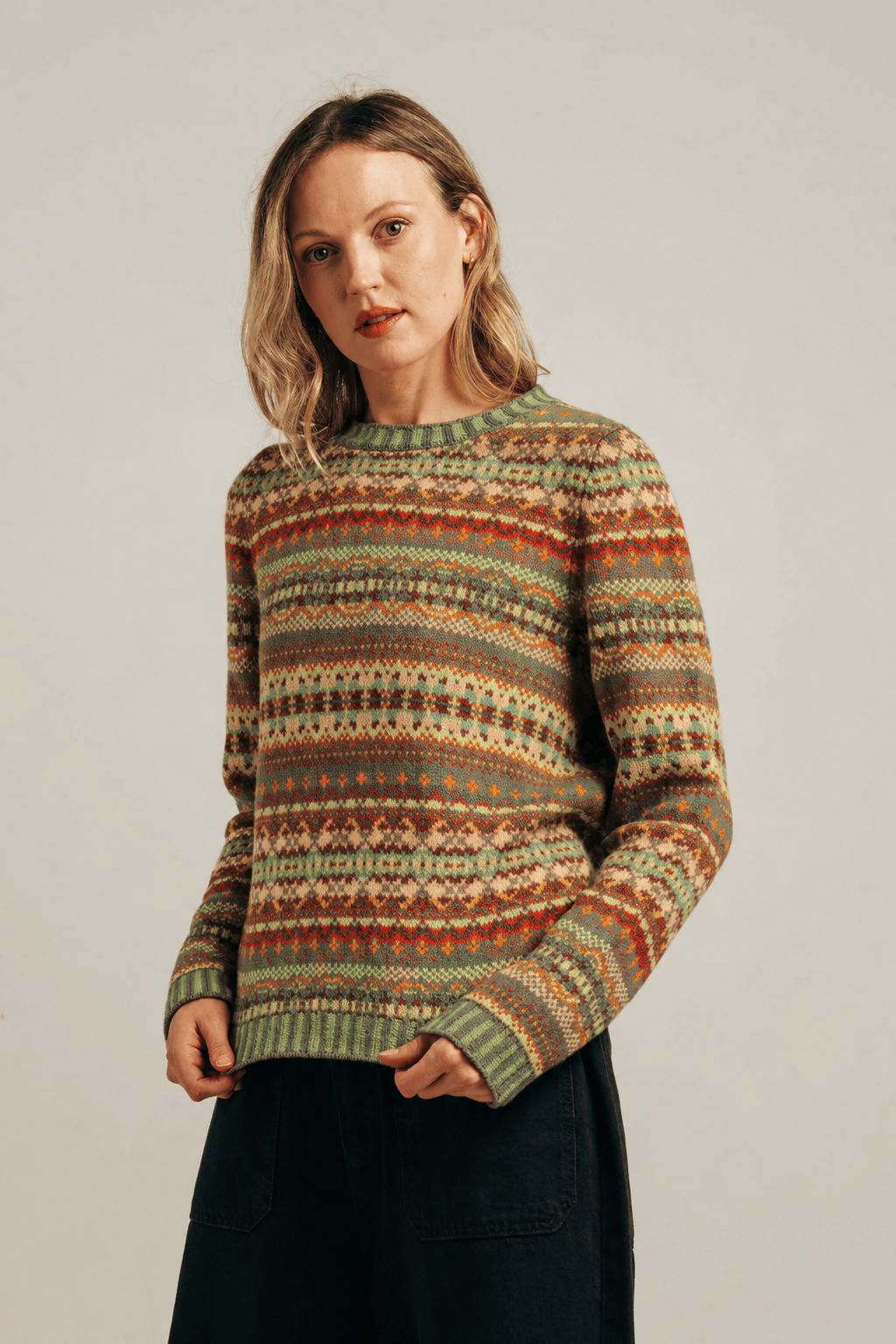 ERIBE Knitwear Knitwear Kinross Merino Knit in Pistachio