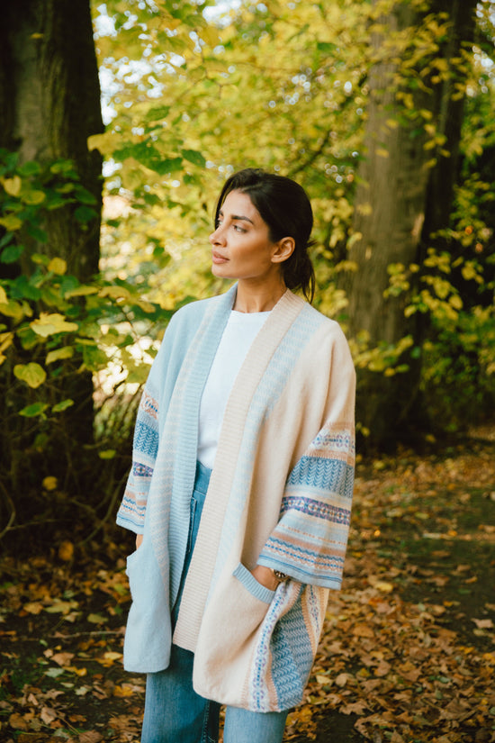 ERIBE Knitwear Knitwear One size Montrose Blanket Coat in Robyn